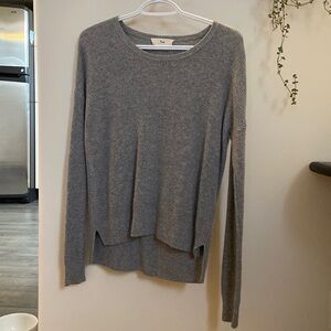 Grey waffle knit TNA sweater